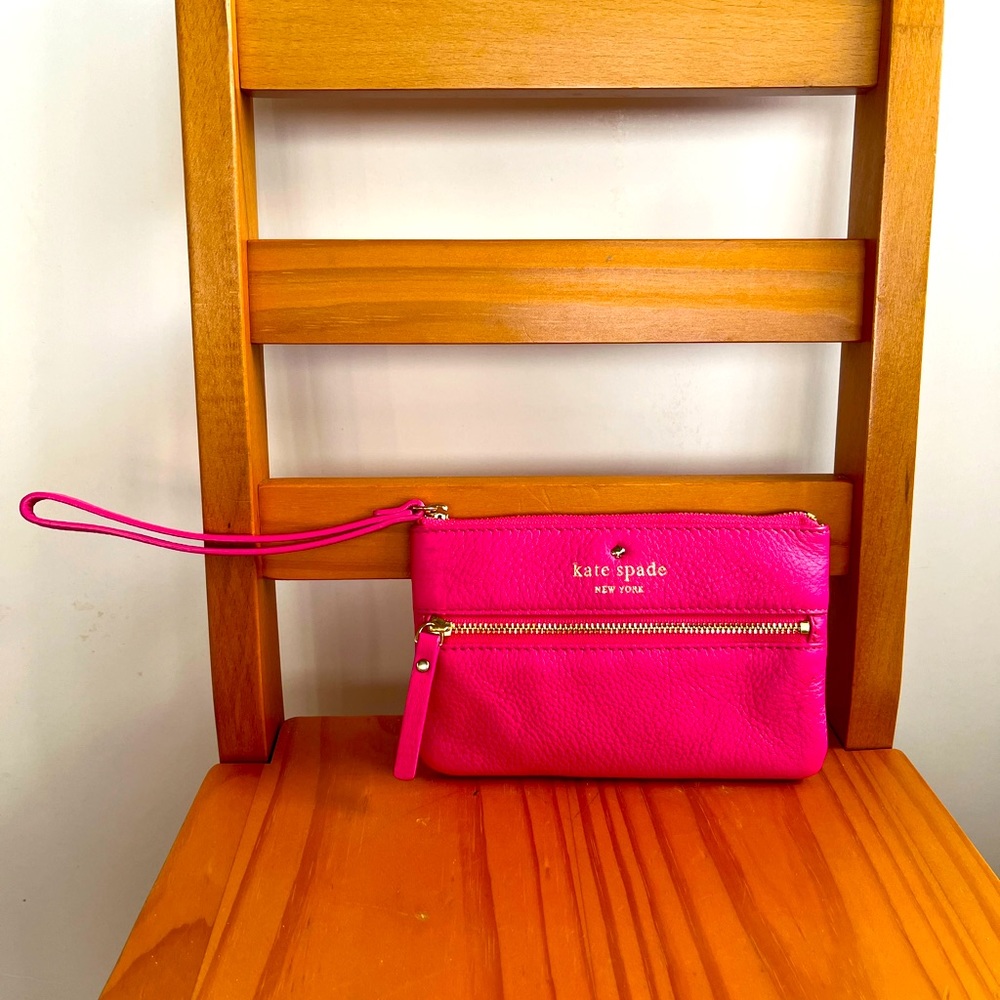 NWOT Kate Spade pink wristlet wallet bag clutch